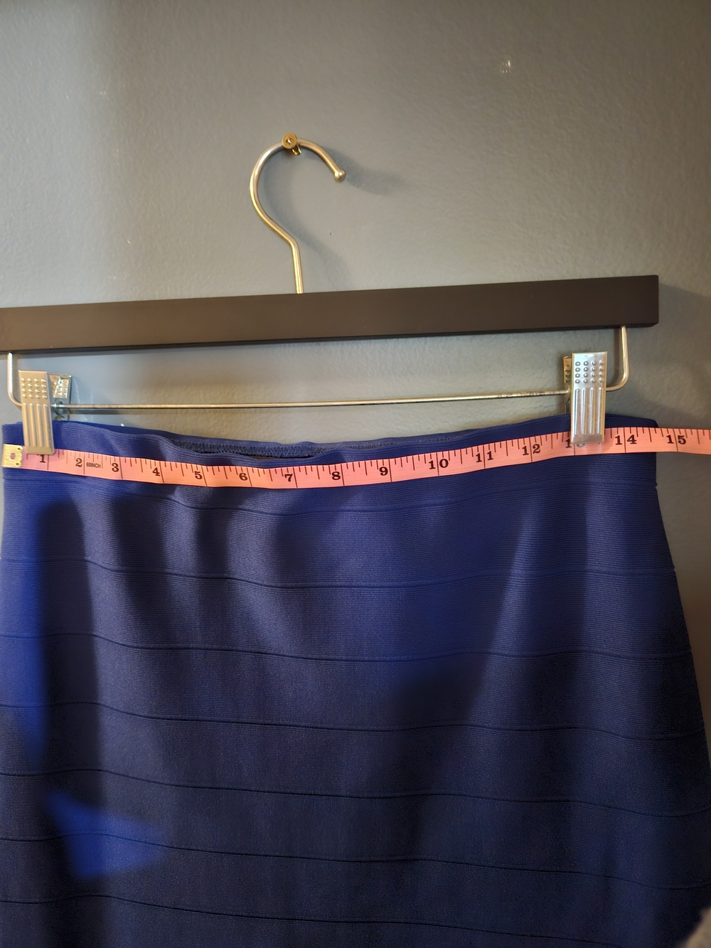 Joseph Ribkoff Royal Blue Bandage Skirt - Picture 2 of 3